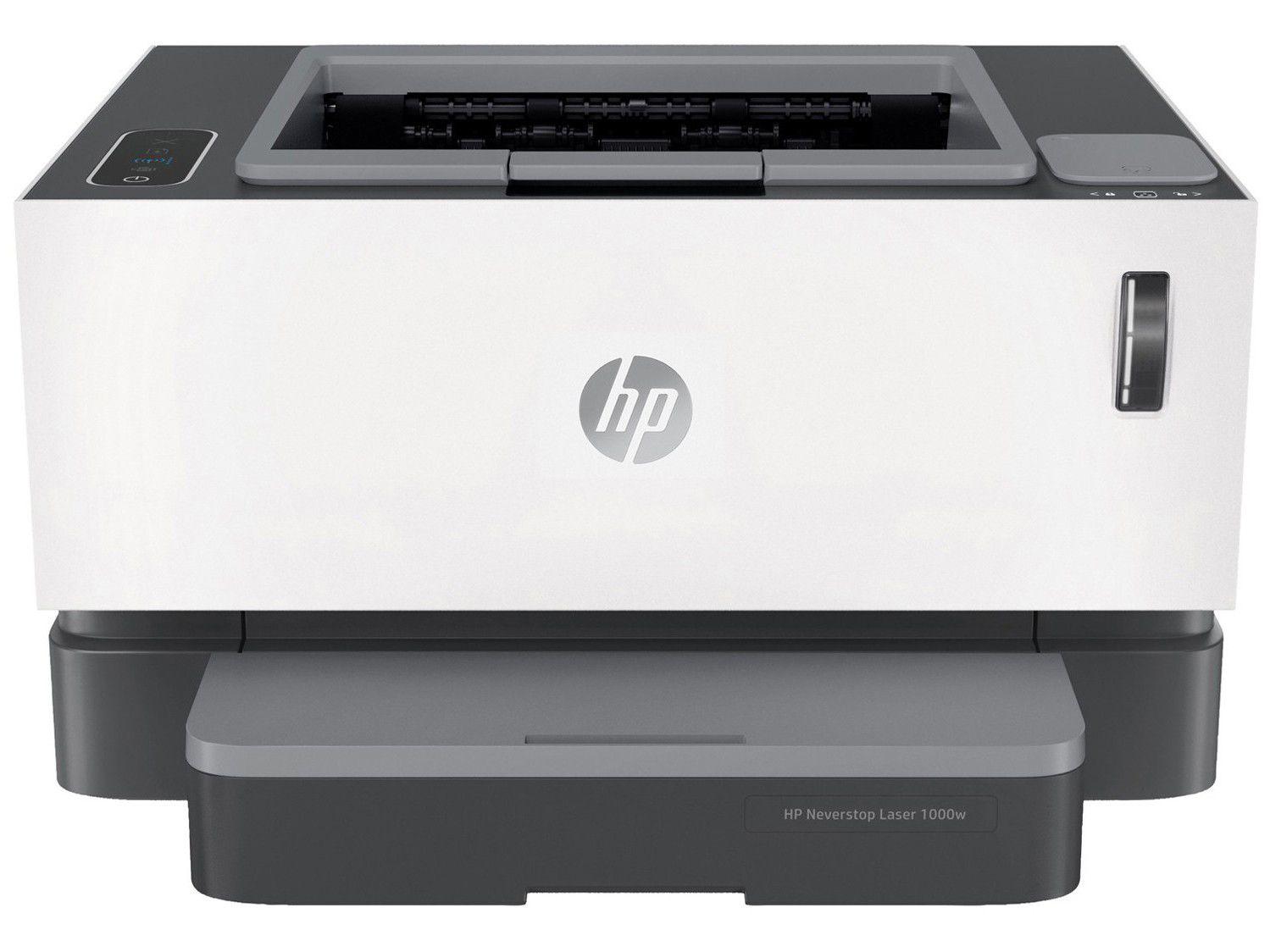 Impressora HP Neverstop 1000W Laser - Wi-Fi Preto e Branco - Impressora ...