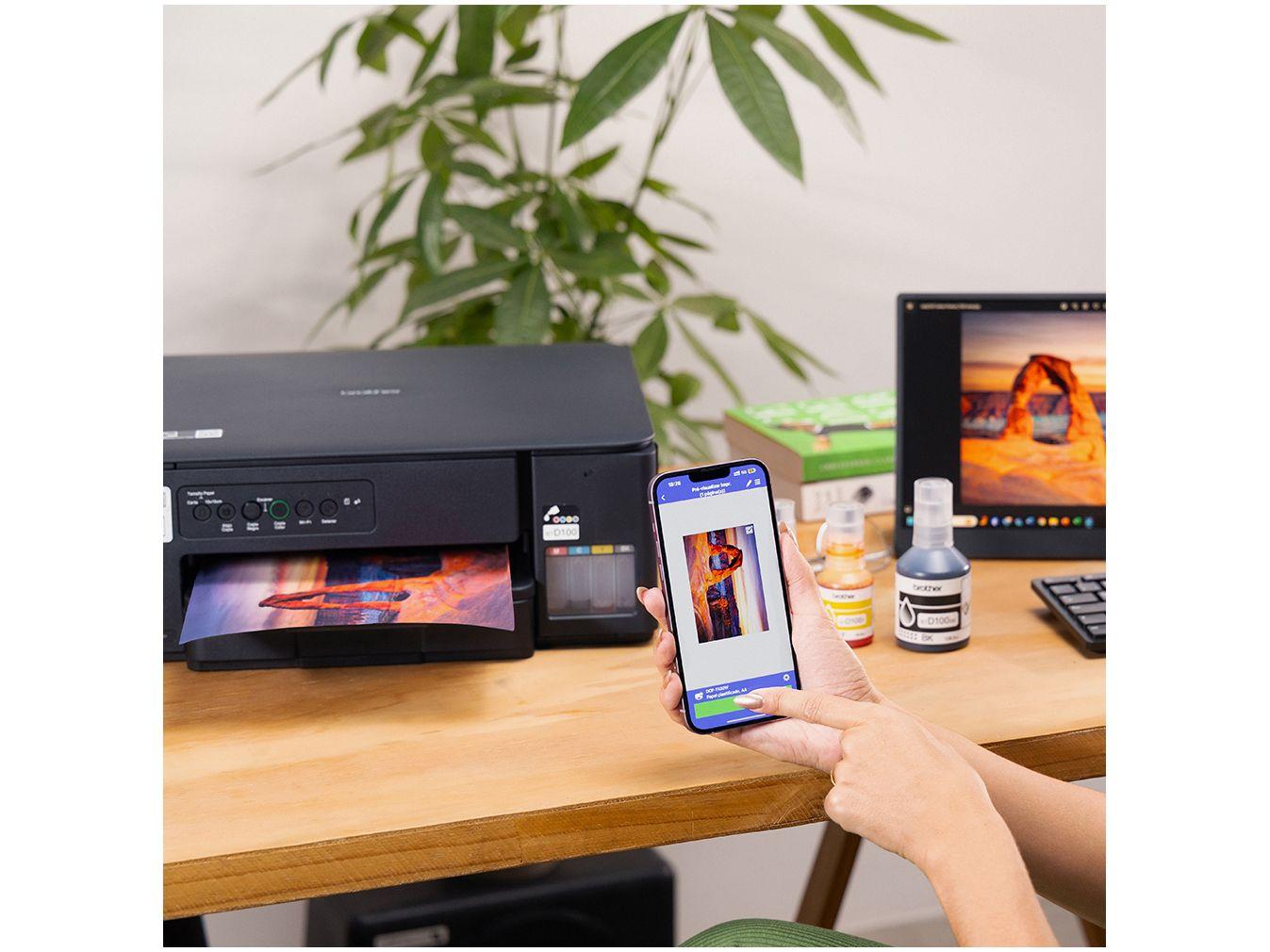 Impressora Multifuncional Brother InkBenefit Tank DCPT430W Multifuncional Wi-Fi USB
