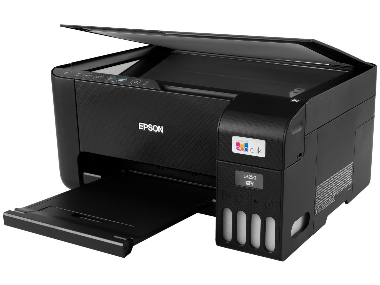 Multifuncional Epson EcoTank L3250 na cor preta