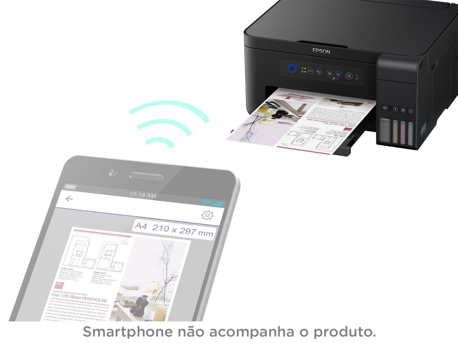 Impressora Multifuncional Epson EcoTank L4150 - Tanque de Tinta Wi-Fi ...