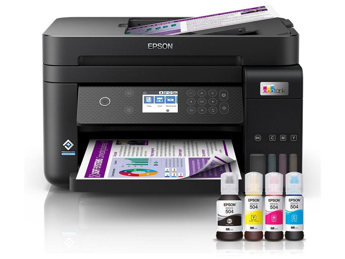 Impressora Multifuncional Epson Ecotank L6270 Tanque de Tinta Colorida USB Wi-Fi ADF