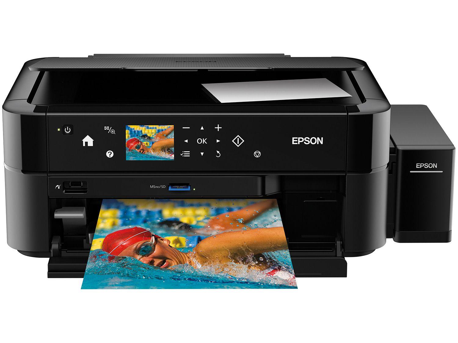 Impressora Multifuncional Epson EcoTank L850 Tanque de Tinta USB Impressoras e Impressora Multifuncional Epson EcoTank L850 Tanque de Tinta USB Impressoras e