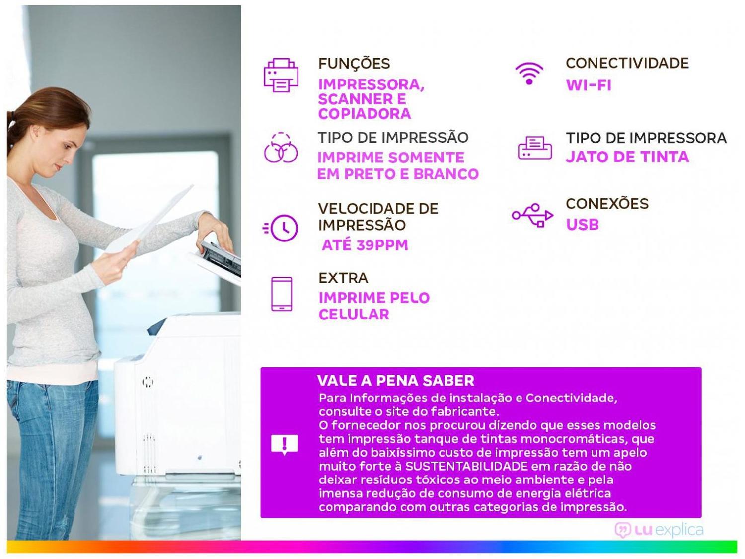 Impressora Multifuncional Epson EcoTank M2170