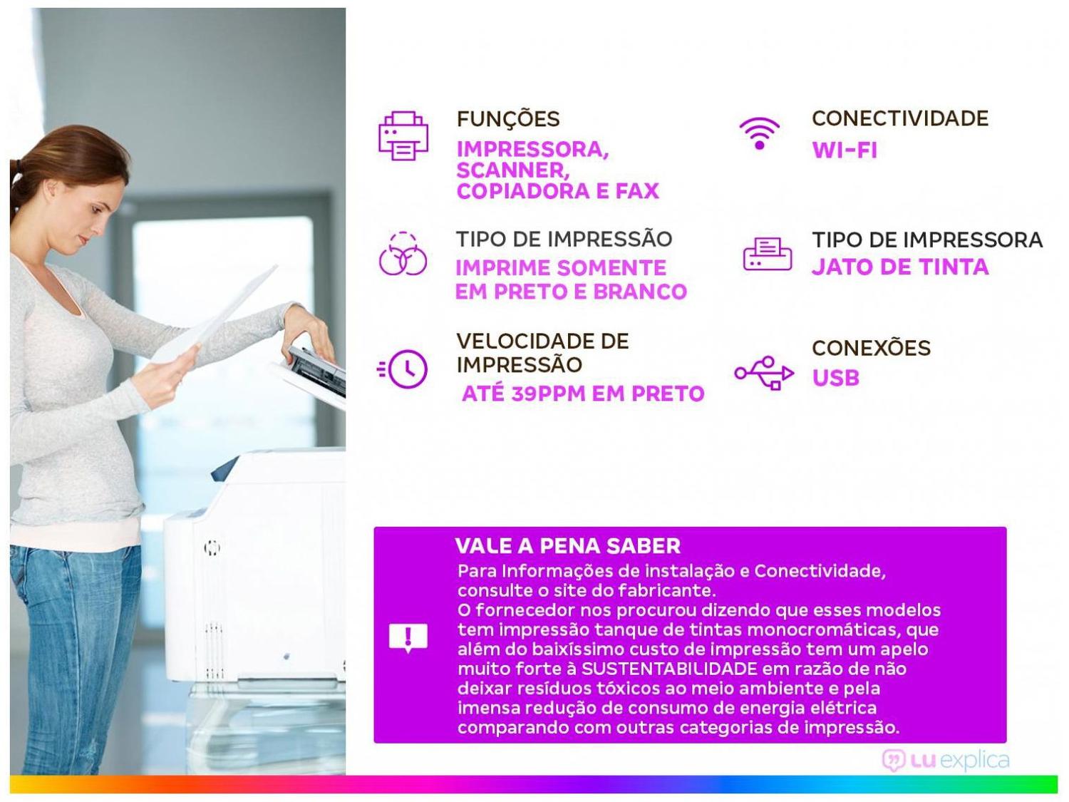 Impressora Multifuncional Epson EcoTank M3170