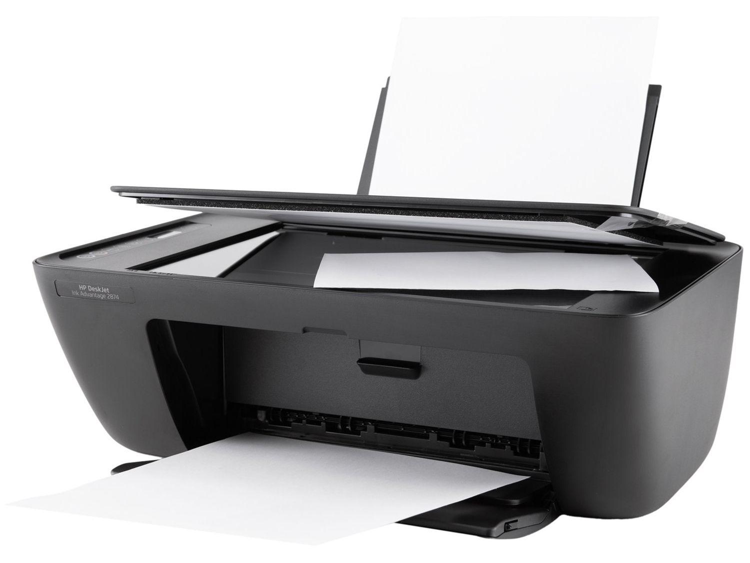 Impressora Multifuncional HP DeskJet Ink 2874 Wi-Fi Jato de Tinta Térmico Colorida USB