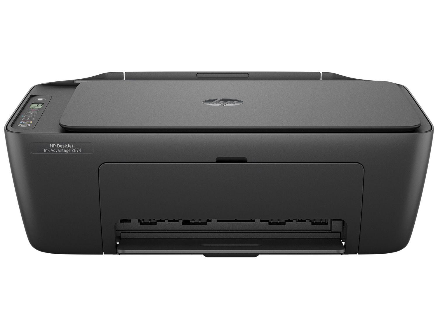 Impressora Multifuncional HP DeskJet Ink 2874 Wi-Fi Jato de Tinta Térmico Colorida USB