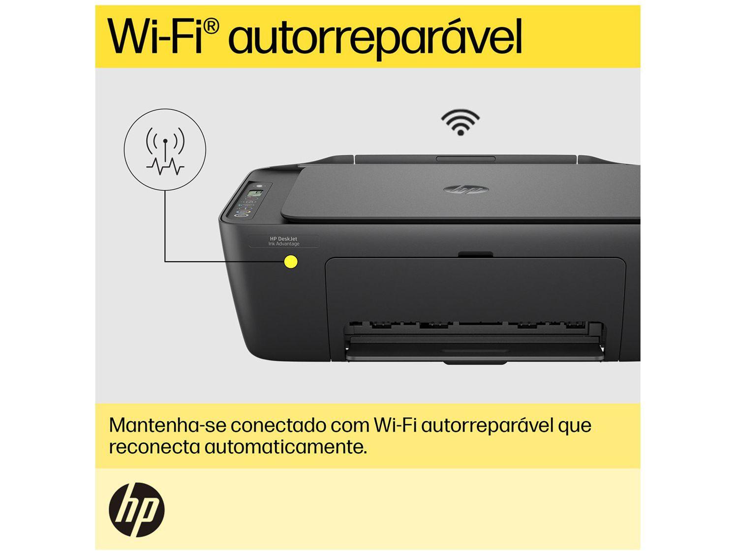 Impressora Multifuncional HP DeskJet Ink 2874 Wi-Fi Jato de Tinta Térmico Colorida USB