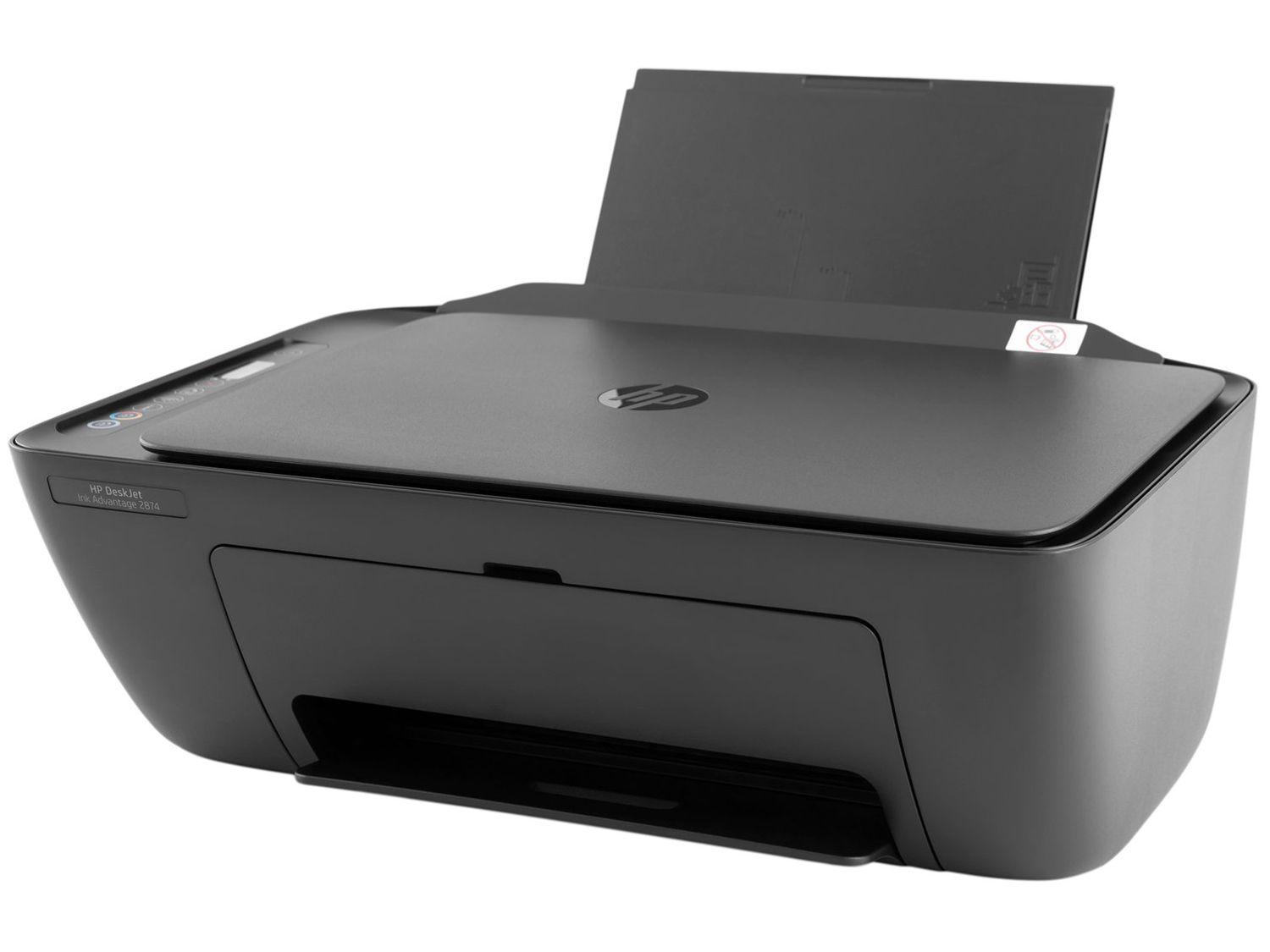 Impressora Multifuncional HP DeskJet Ink 2874 Wi-Fi Jato de Tinta Térmico Colorida USB