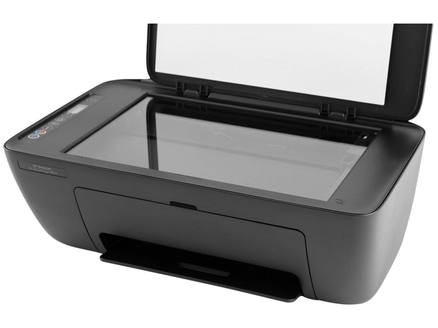 Impressora Multifuncional HP DeskJet Ink 2874 Wi-Fi Jato de Tinta Térmico Colorida USB