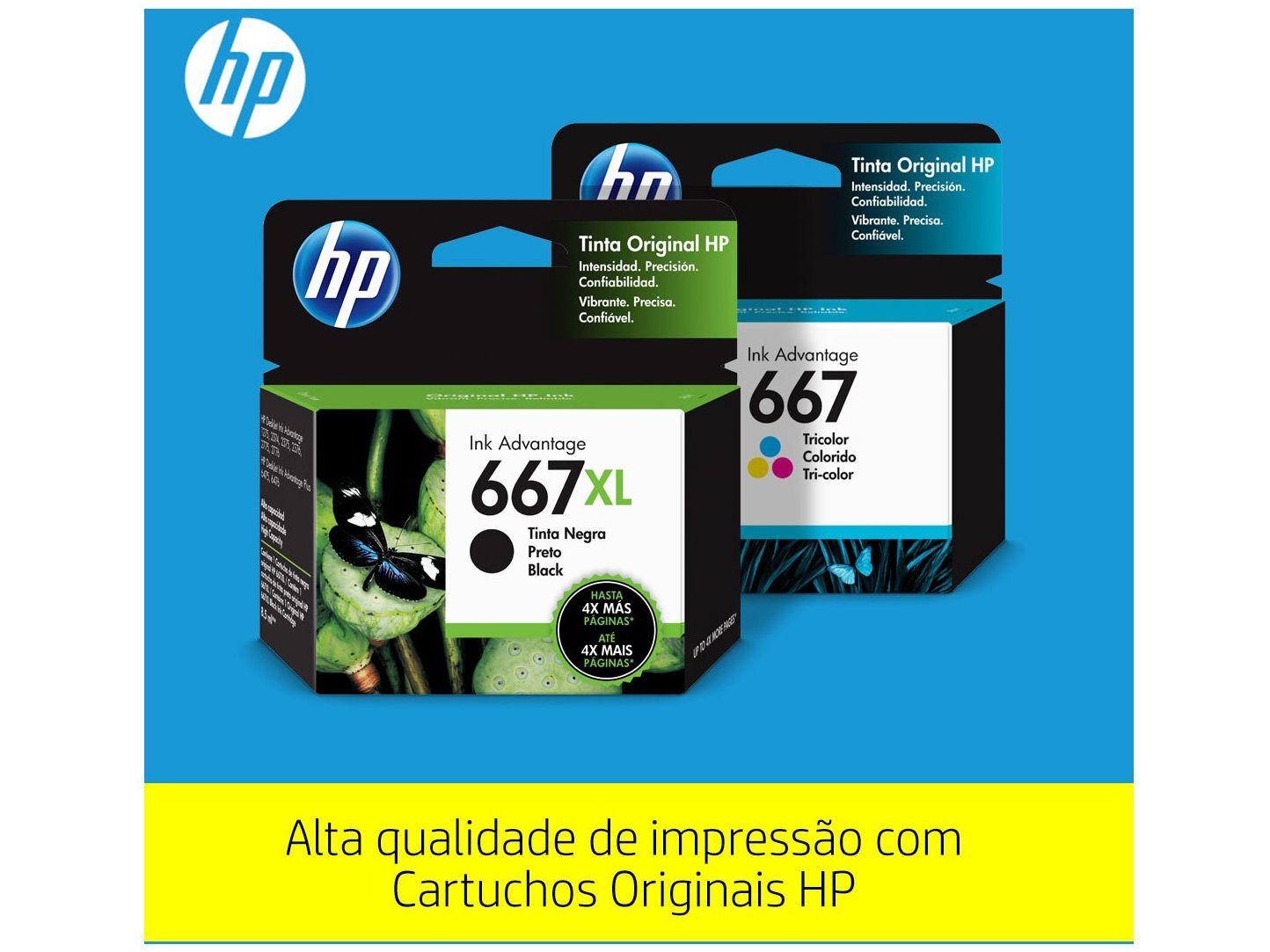 Impressora Multifuncional HP DeskJet Ink Advantage - 2376 Jato de Tinta ...