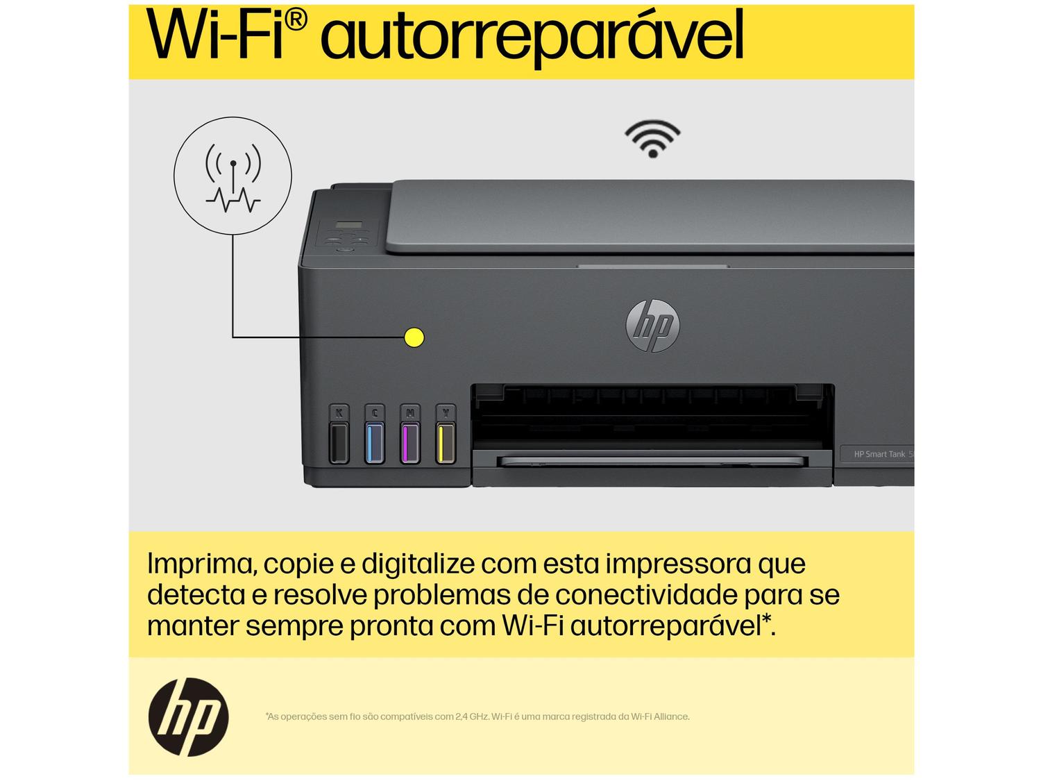 Impressora Multifuncional HP Smart Tank 581 Wi-Fi