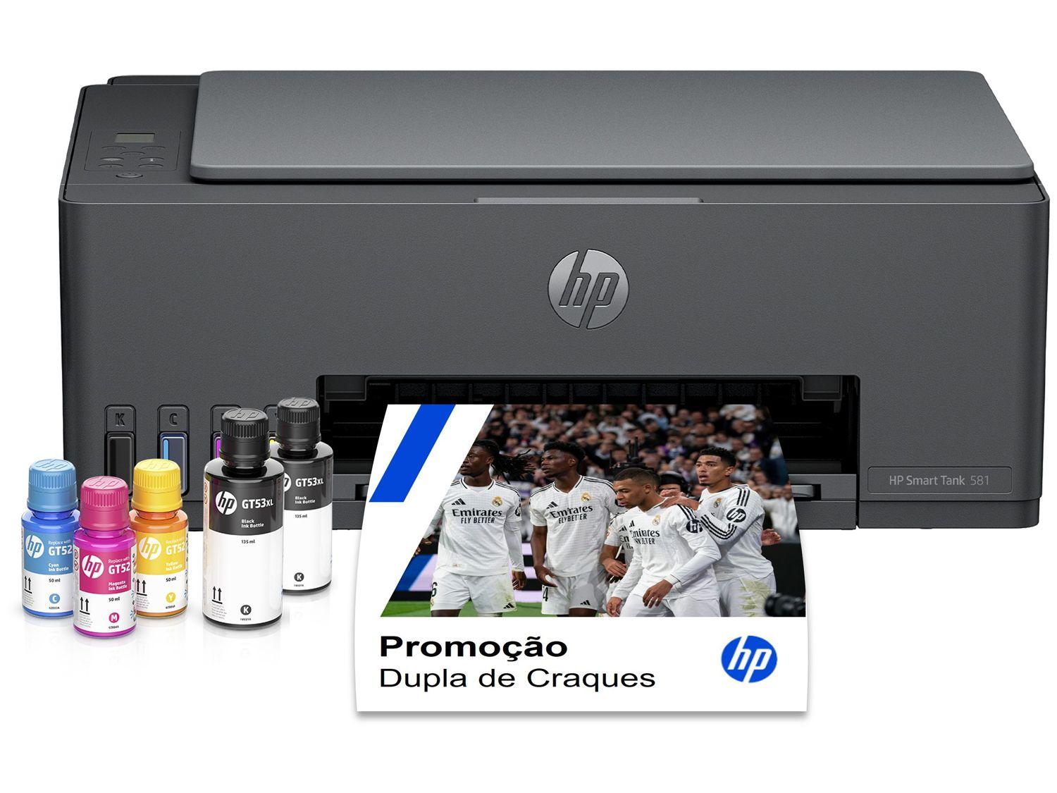 Impressora Multifuncional HP Smart Tank 581 Wi-Fi