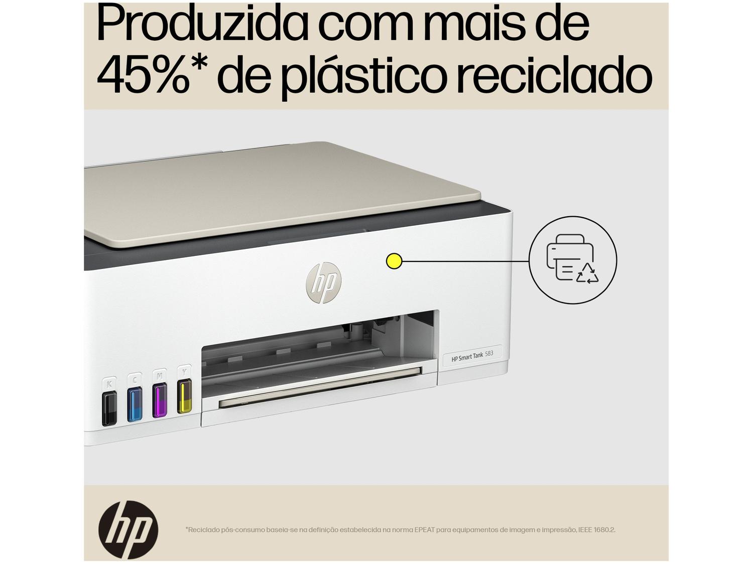 Impressora Multifuncional HP Smart Tank 583 Wi-Fi