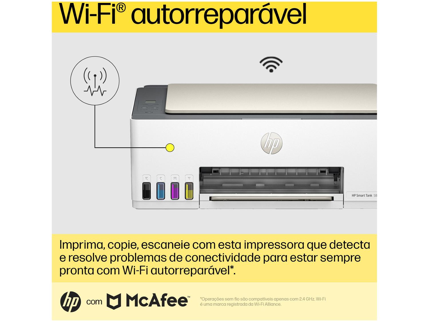 Impressora Multifuncional HP Smart Tank 583 Wi-Fi