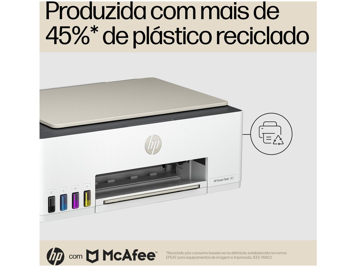 Impressora Multifuncional HP Smart Tank 583 Wi-Fi