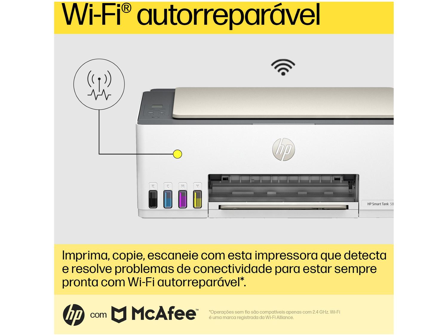 Impressora Multifuncional HP Smart Tank 583 Wi-Fi