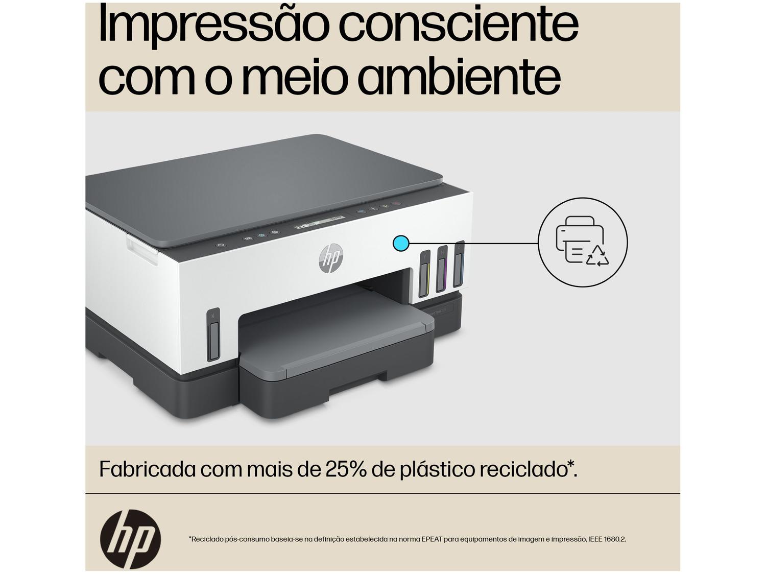 Impressora Multifuncional HP Smart Tank 724 Wi-Fi
