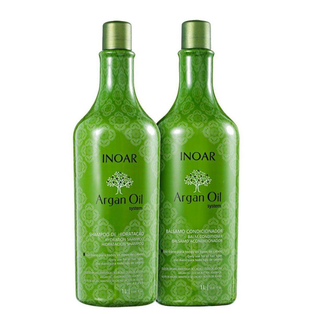Inoar Kit Argan Oil Shampoo e Condicionador 1000ml Kit Shampoo e