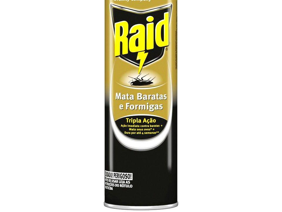 Inseticida Raid Aerossol Mata Baratas e Formigas