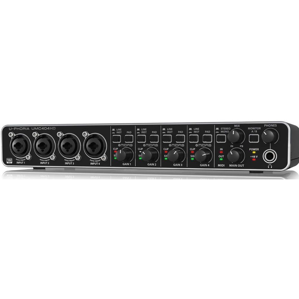 INTERFACE BEHRINGER UMC404HD 4X4 / 192 kHz Interface de Áudio