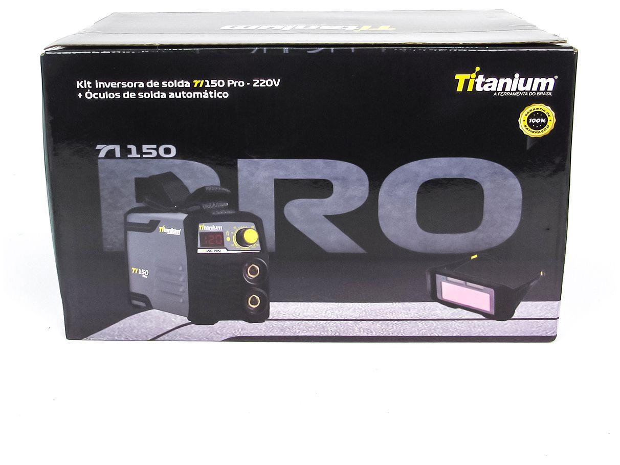 Inversora de Solda Portátil 20 a 120A Titanium TI 150 Pro