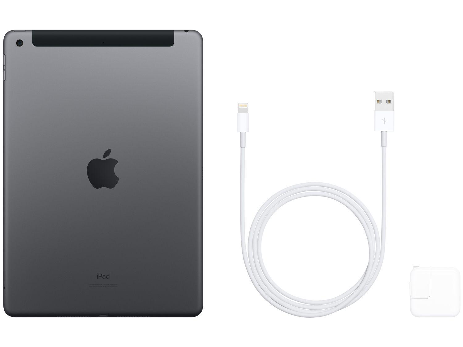 iPad 10,2” 7ª Geração Apple Wi-Fi + Cellular 32GB - Cinza iPad 10,2” 7ª Geração Apple Wi-Fi + Cellular 32GB - Cinza