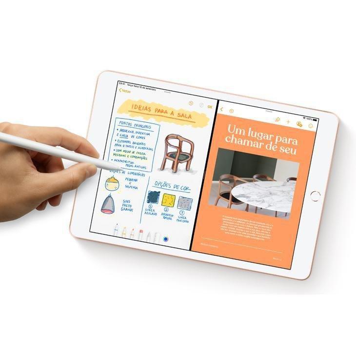 iPad 7 Apple, Tela Retina 10.2”, 128GB, Dourado, Wi-Fi - PN006BZ/A - Apple  iPad - Magazine Luiza