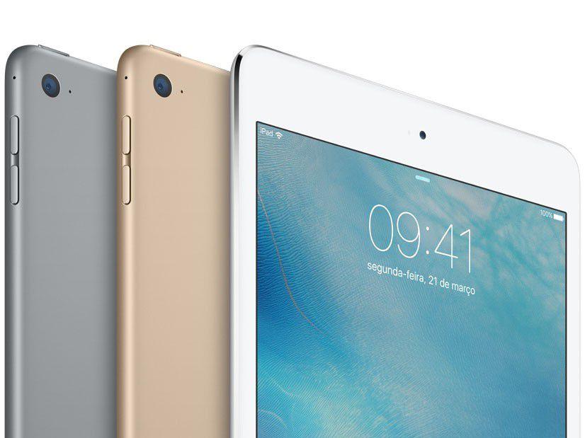 iPad Mini 4 Apple 128GB Dourado Tela 7,9 Retina - Wi-Fi Processador M8  Câmera 8MP + Frontal - Apple iPad - Magazine Luiza