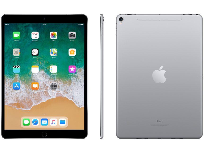 iPad Pro Apple 4G 64GB Cinza Espacial Tela 10,5” - Retina Proc. Chip ...