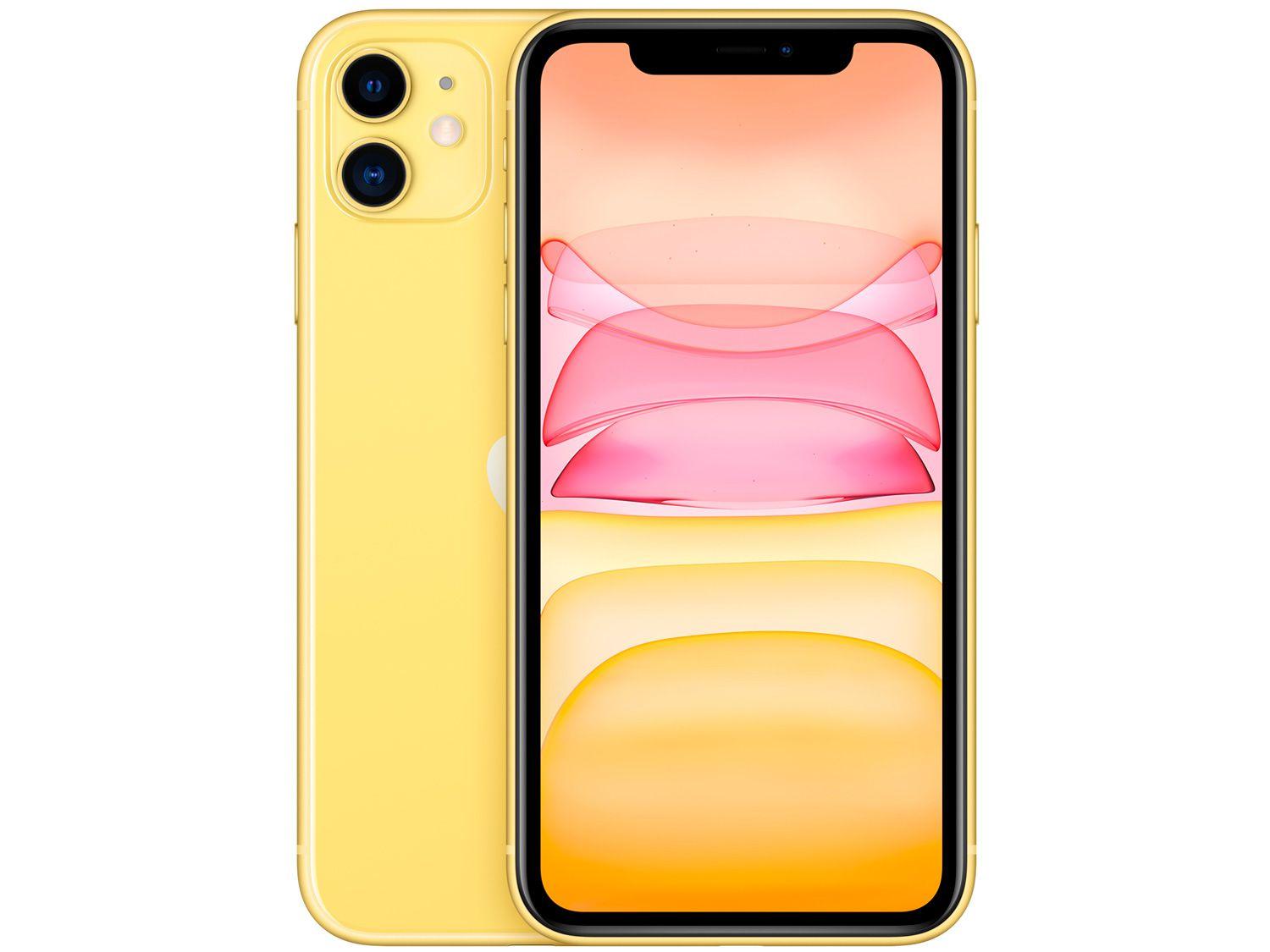 iPhone 11 Apple 128GB Amarelo 6,1” 12MP iOS - iPhone iPhone 11 Apple 128GB Amarelo 6,1” 12MP iOS - iPhone