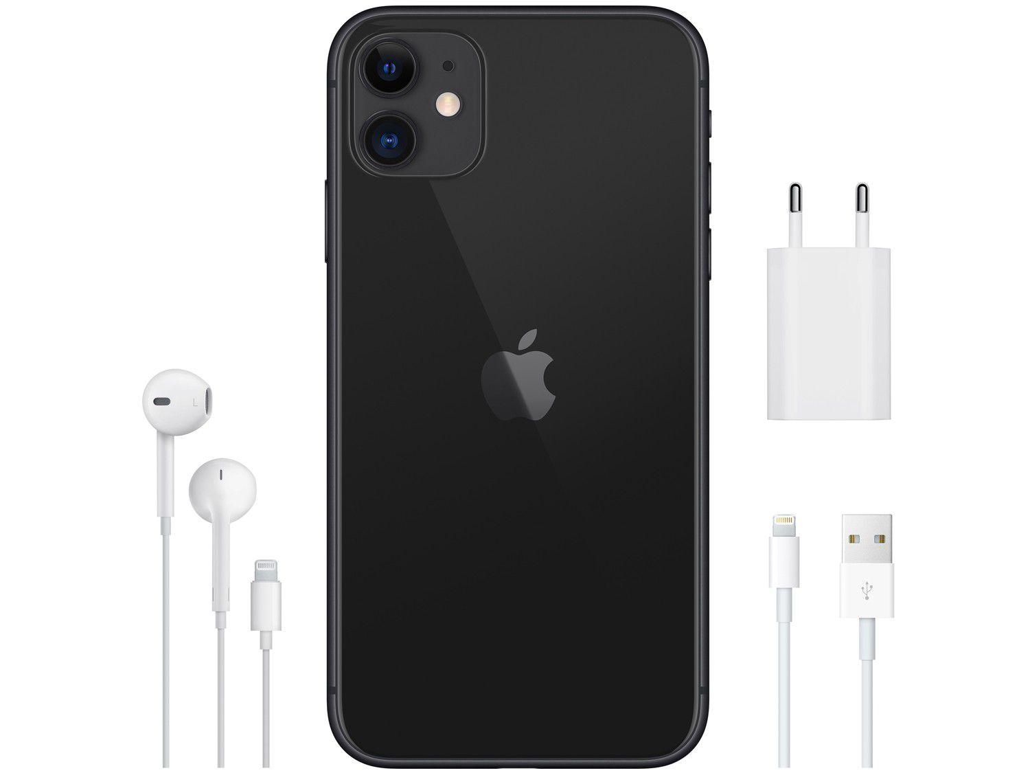 iPhone 11 Apple 128GB Preto 4G Tela 6,1” Retina Câmera