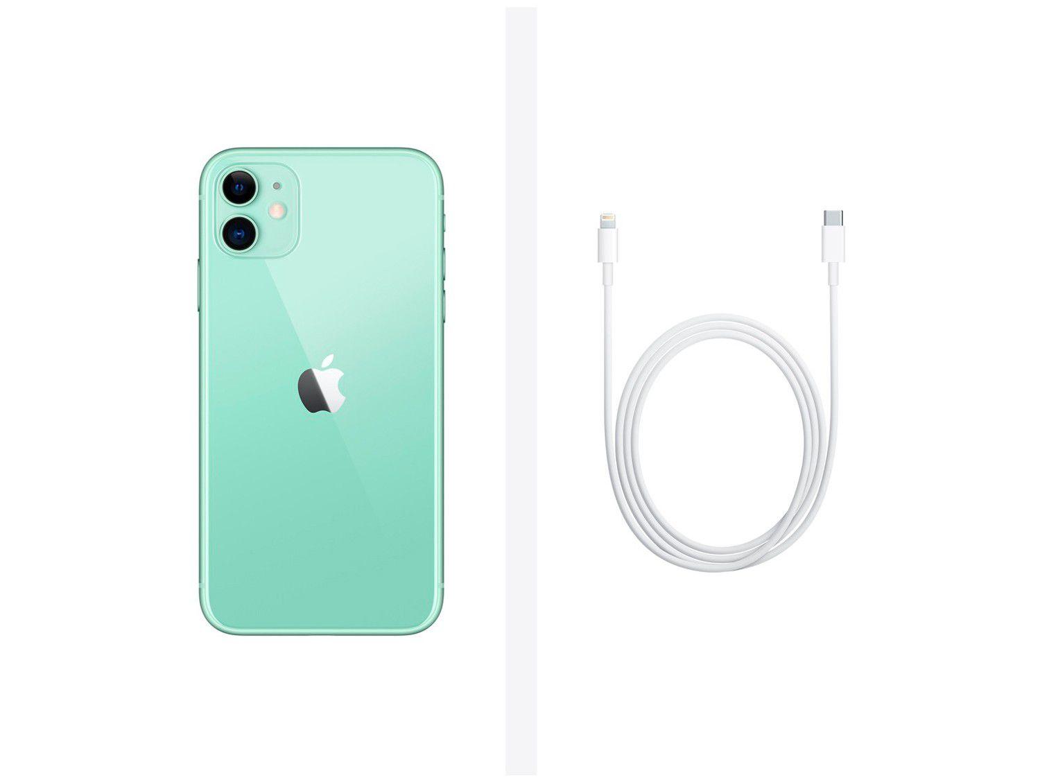 iPhone 11 Apple 256GB Verde 6,1” - Câm. Dupla 12MP iOS