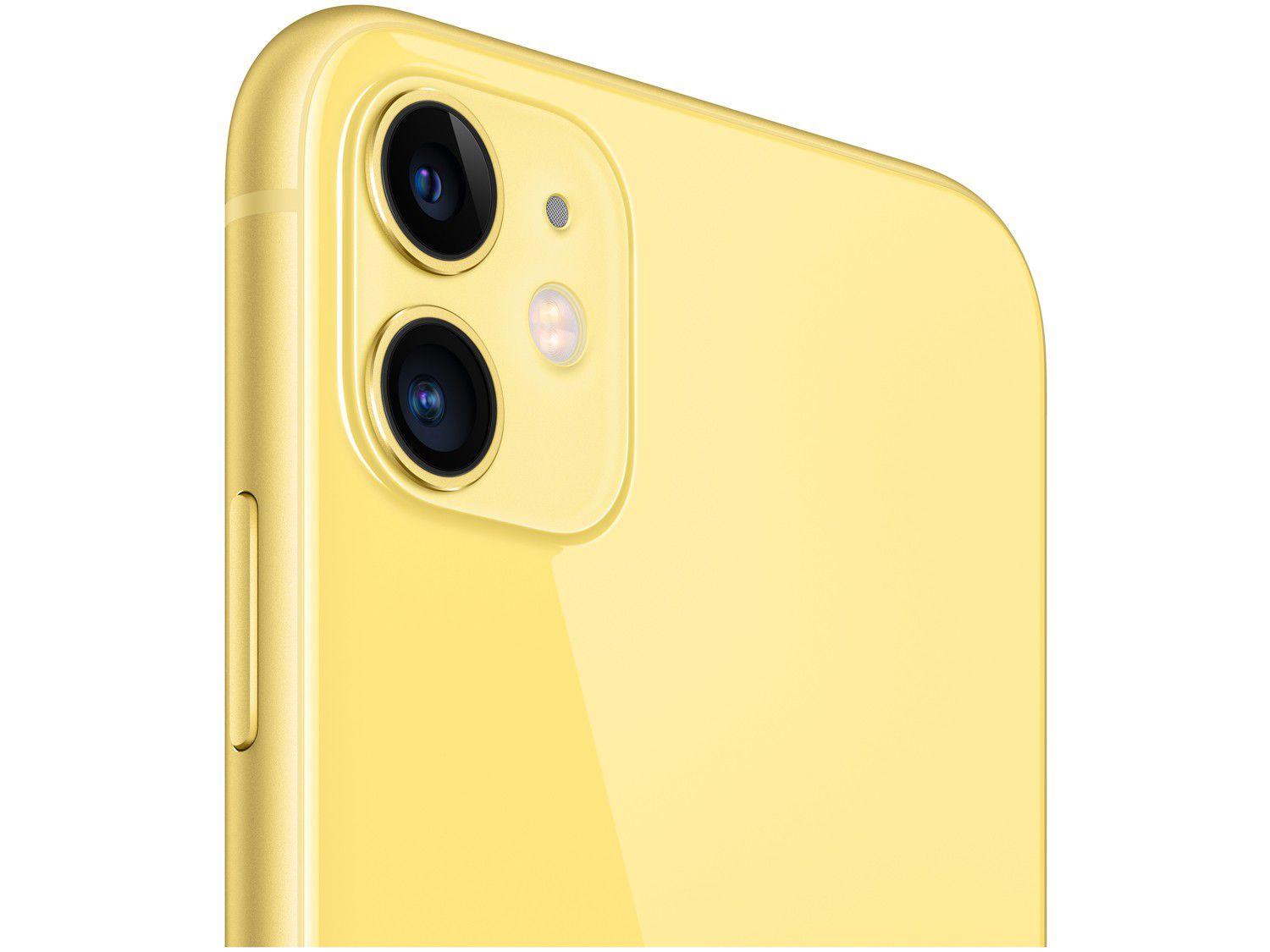 iPhone 11 Apple 64GB Amarelo 4G Tela 6,1” Retina Câmera