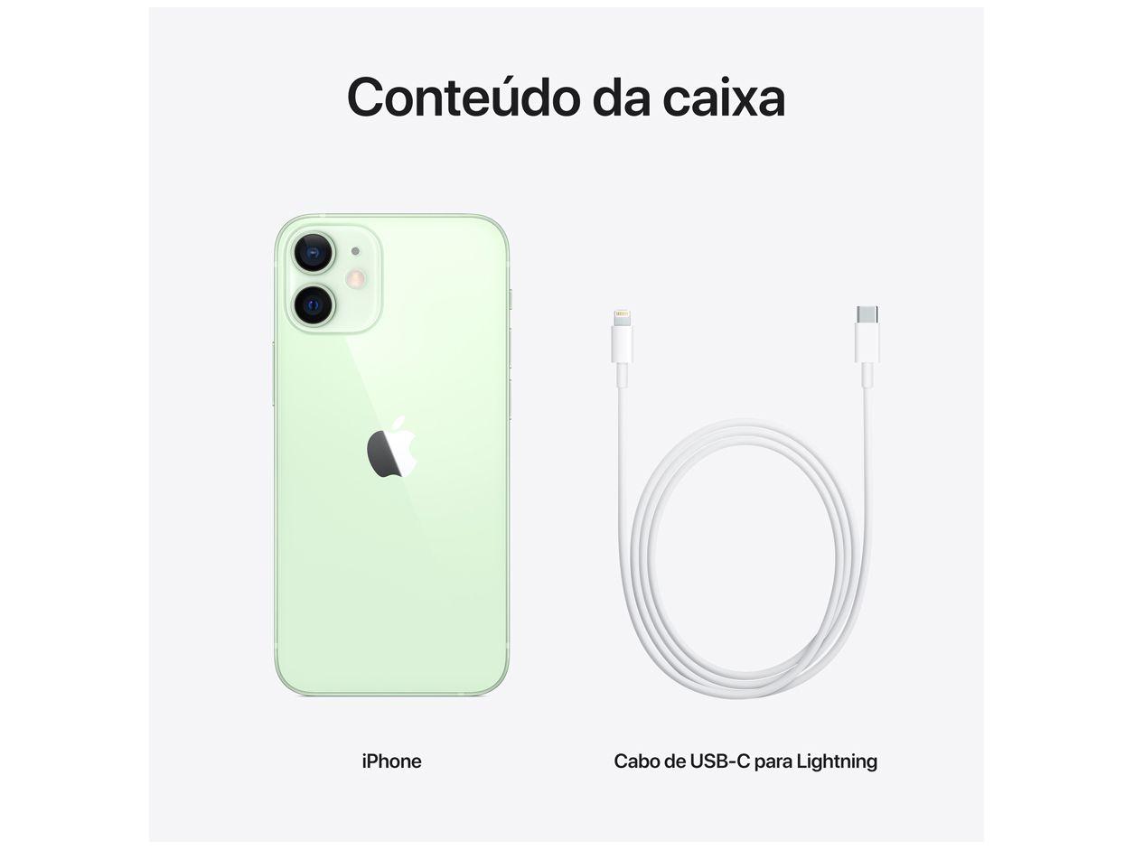 iPhone 12 Mini Apple 128GB Verde 5,4” - Câm. Dupla 12MP iOS