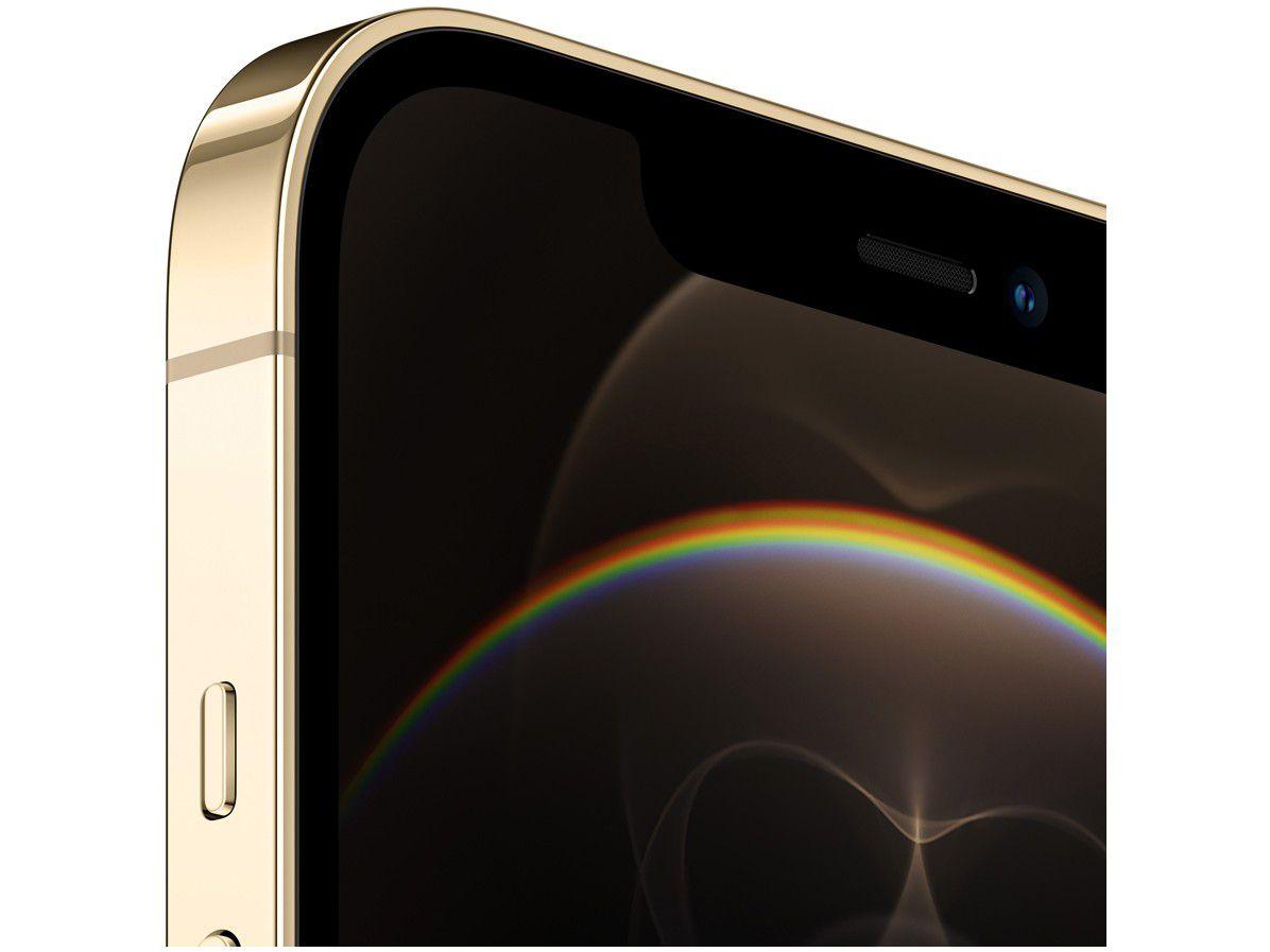 iPhone 12 Pro Max Apple 128GB Dourado 6,7” - Câm. Tripla