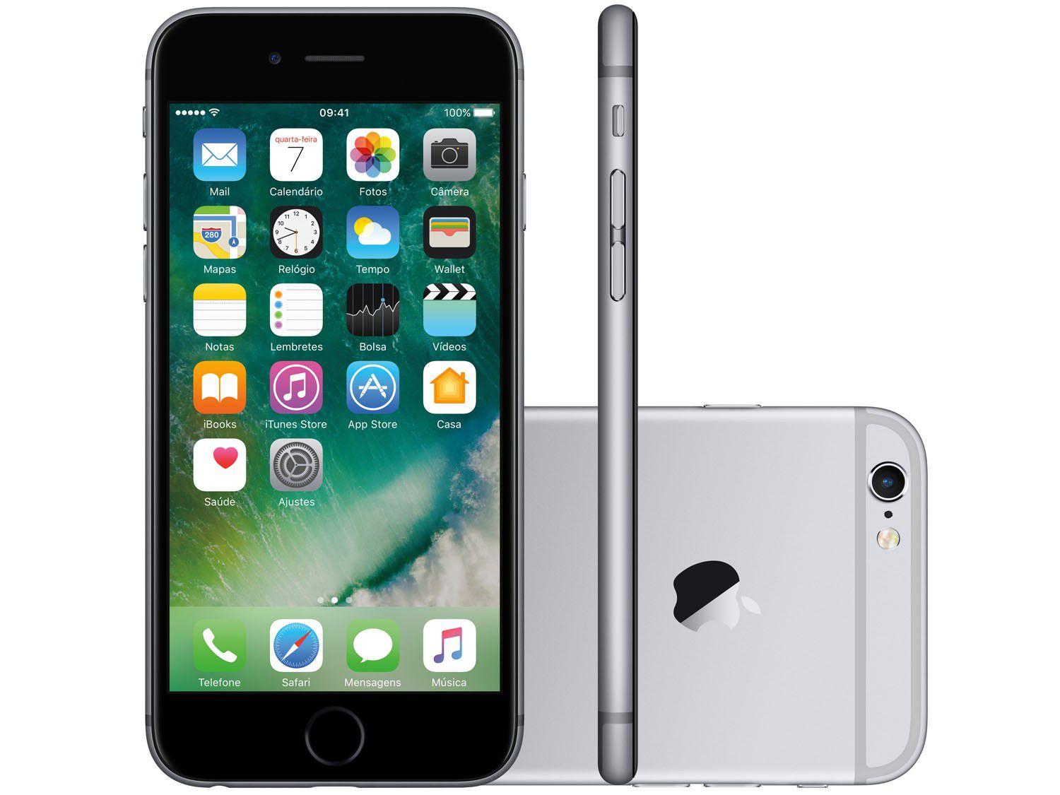 iPhone 6s Apple 32GB Cinza Espacial 4G Tela 4.7” Retina