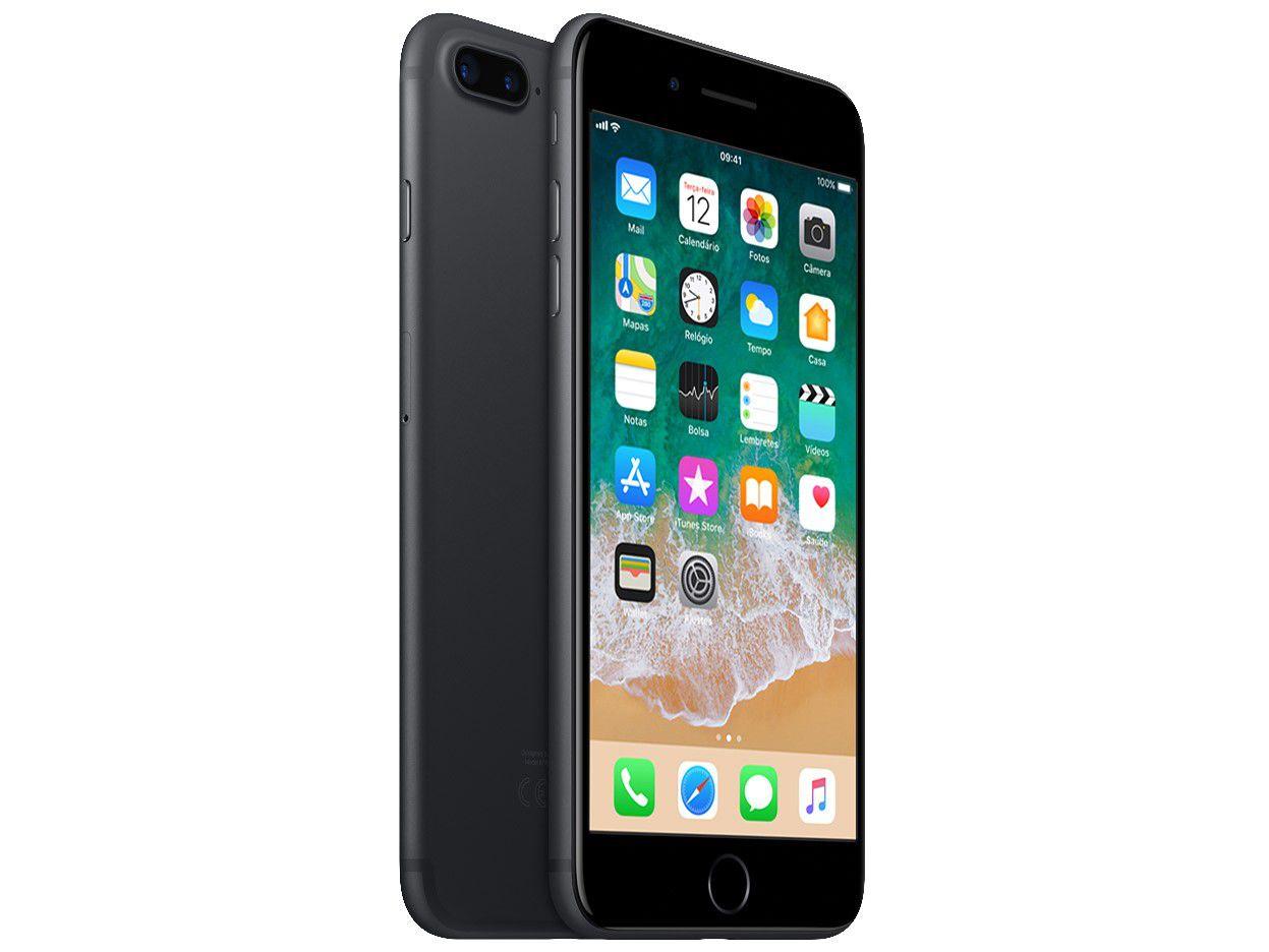 iPhone 7 Plus Apple 128GB Preto Matte 4G Tela 5.5” Câm