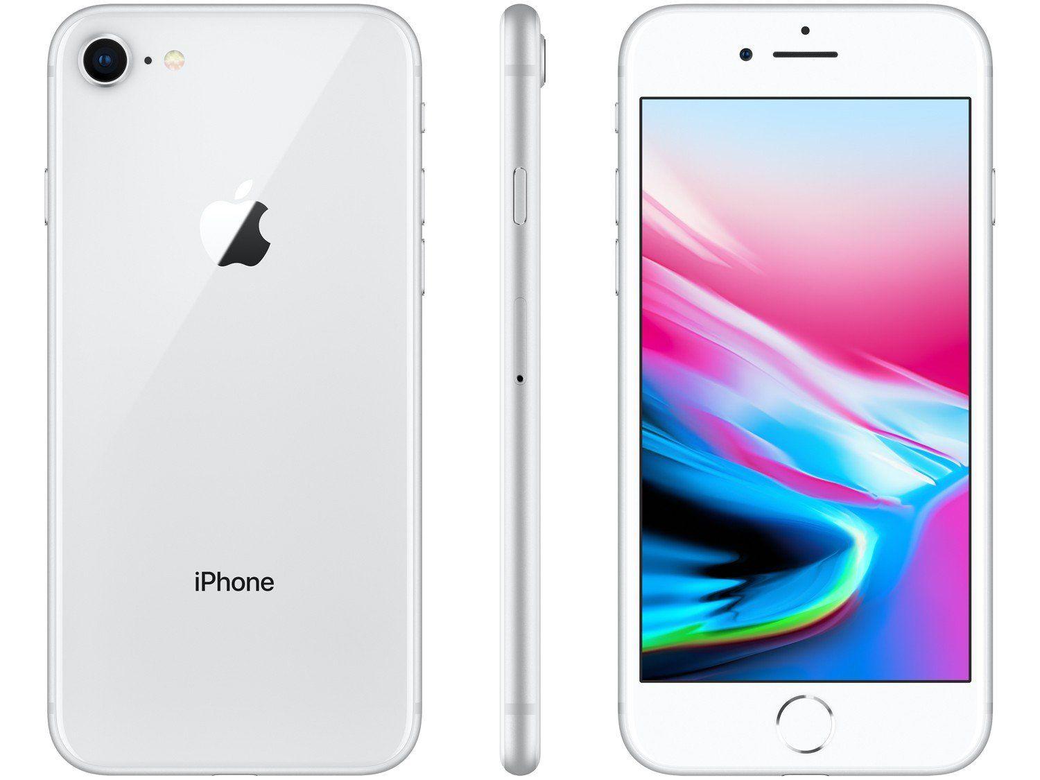 iPhone 8 Apple 64GB Prateado 4,7” 12MP | Uau CAIXA