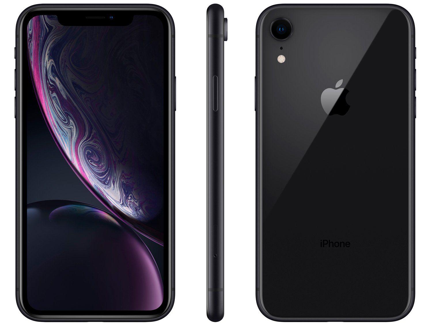 iPhone XR Apple 128GB Preto 6,1” 12MP iO| 128GB - Preto | Shopping