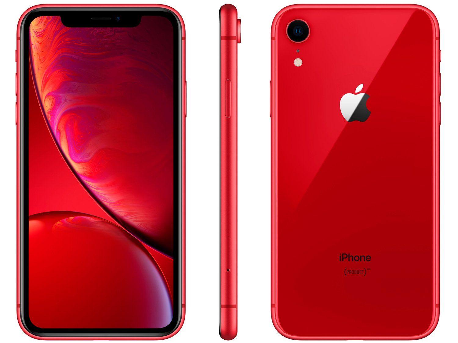 iPhone XR Apple 64GB (PRODUCT)RED 6,1” 12MP iO - Red