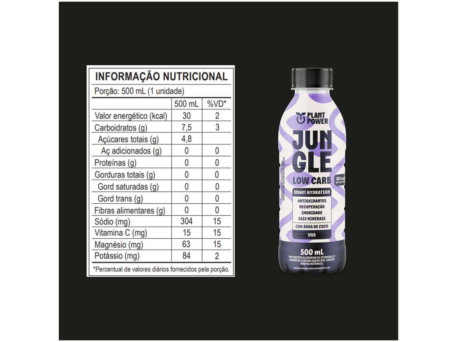Isotônico Natural Jungle Uva 500ml