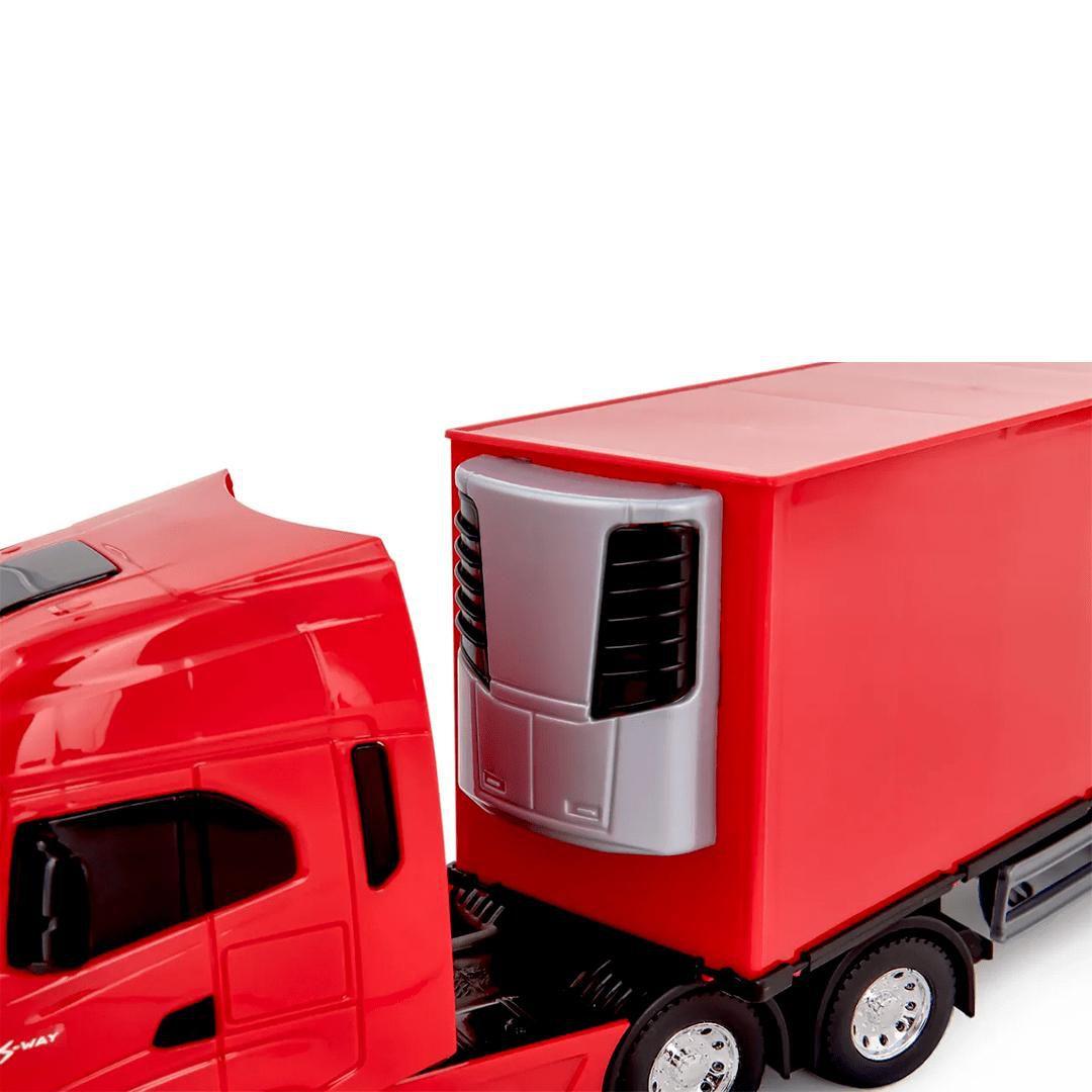 Caminhão Miniatura Iveco Carreta Baú Refrigerado S-way