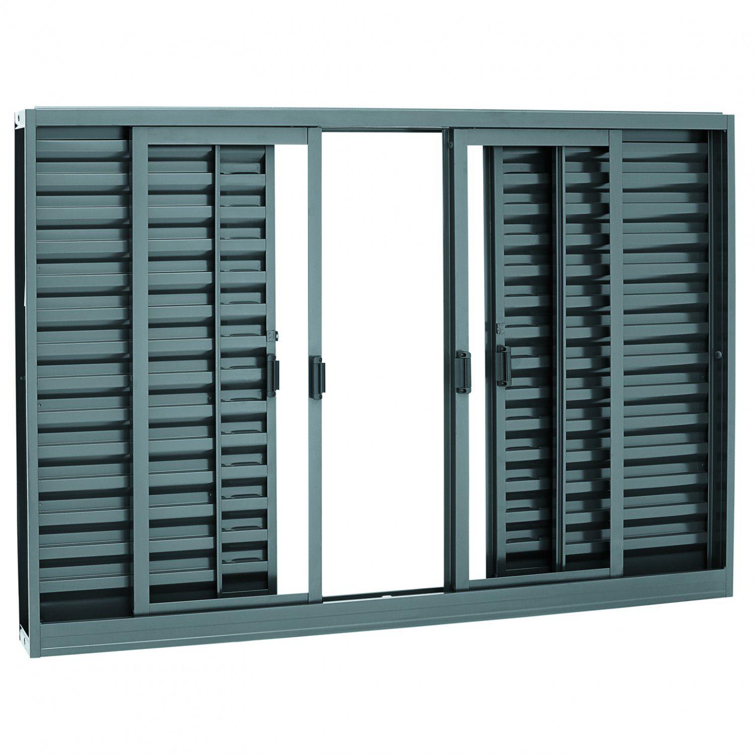 Janela Veneziana Aço 6 Folhas Belfort Sasazaki 100cmx150cm Primer ...