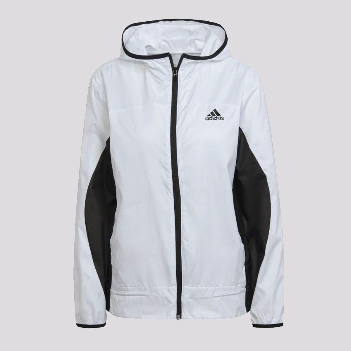 Jaqueta Moletom Casaco Adidas Feminino Branco Jaqueta Adidas Corta