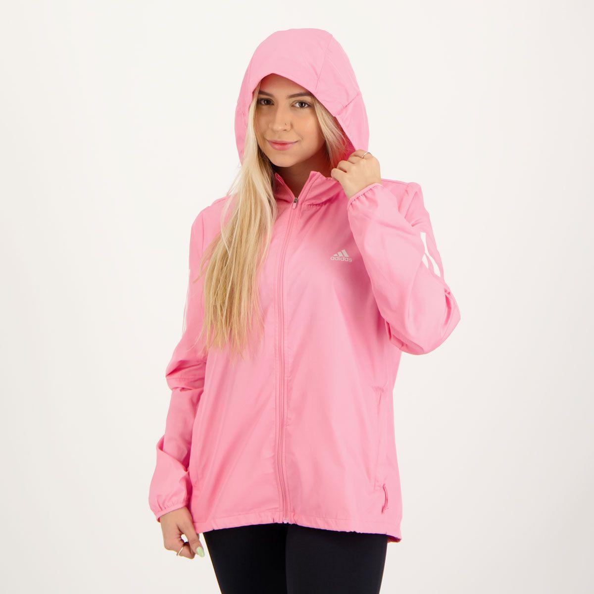 Corta vento adidas rosa deals