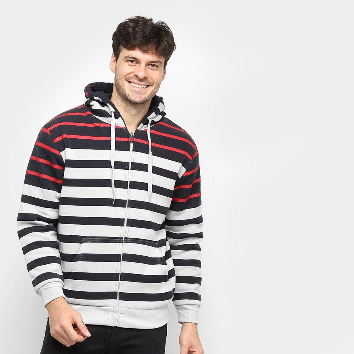 jaqueta listrada masculina