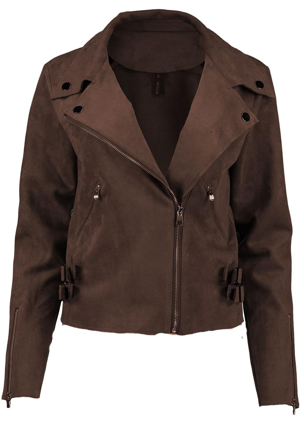 jaqueta biker suede