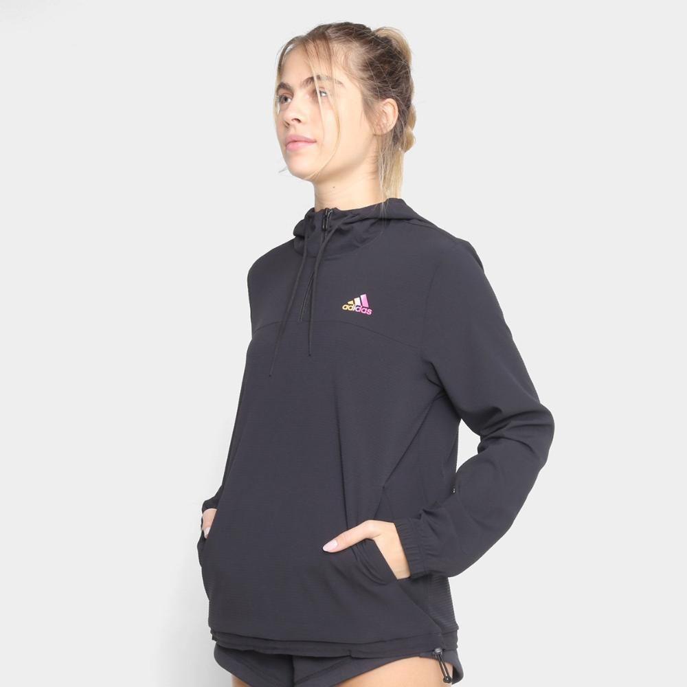 jaqueta corta vento adidas activated cropped feminina