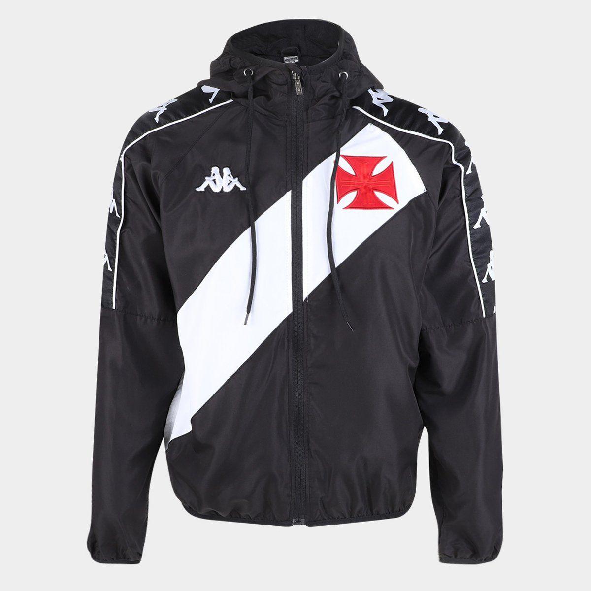 Vento Feminino Jaqueta Feminina Kappa Jaqueta Corta Vento Vasco Da