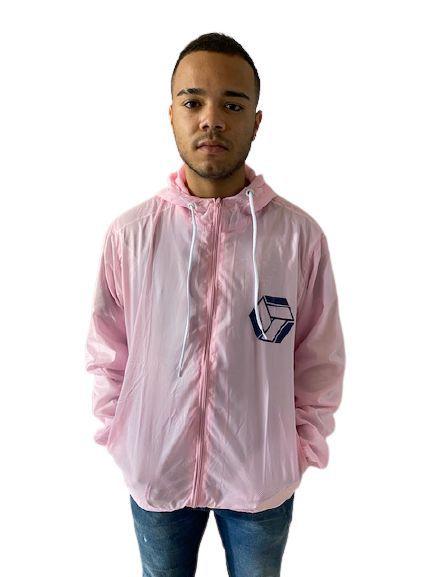 jaqueta corta vento adidas masculina dupla face rosa